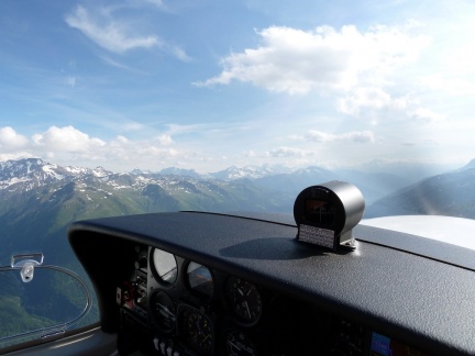 flight in the swiss alps