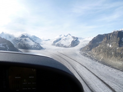 flight in the swiss alps