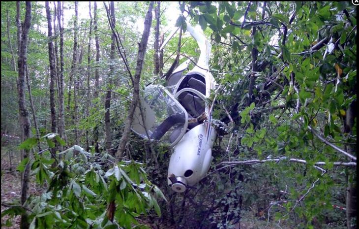 DA40D Crash near Albi France